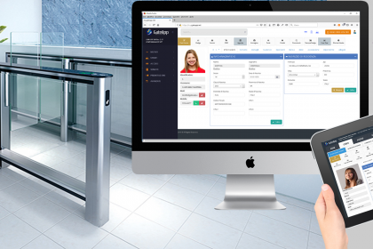 sistema controllo accessi con tornello e gestionale